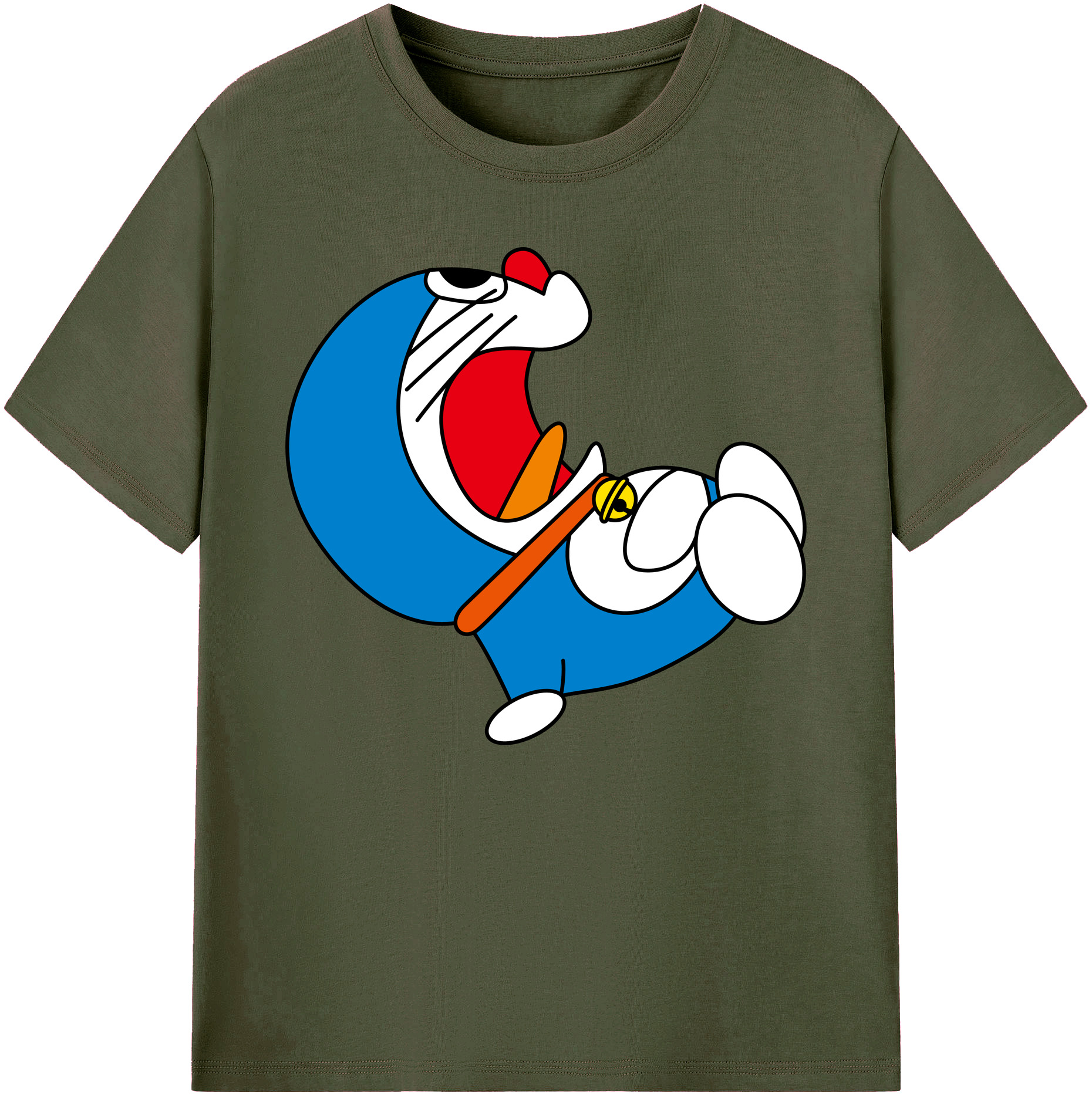 （画像用） ドラえもん Doraemon 綿100％ メンズ半袖Tシャツ｜肌触りやわらか＆通気性